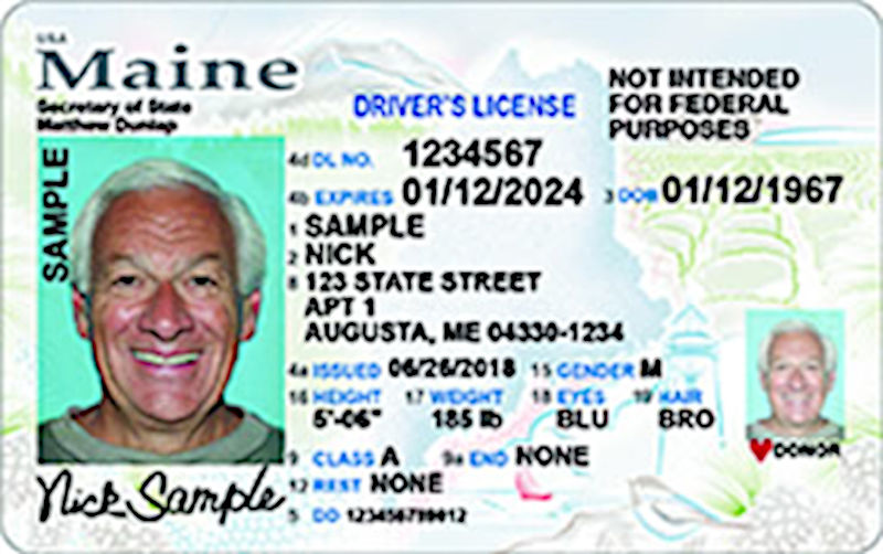 FILE - ME non-Real ID